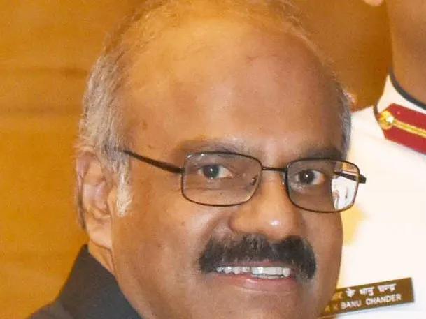 D. Nageshwar Reddy at a Padma awards ceremony at Rashtrapati Bhavan