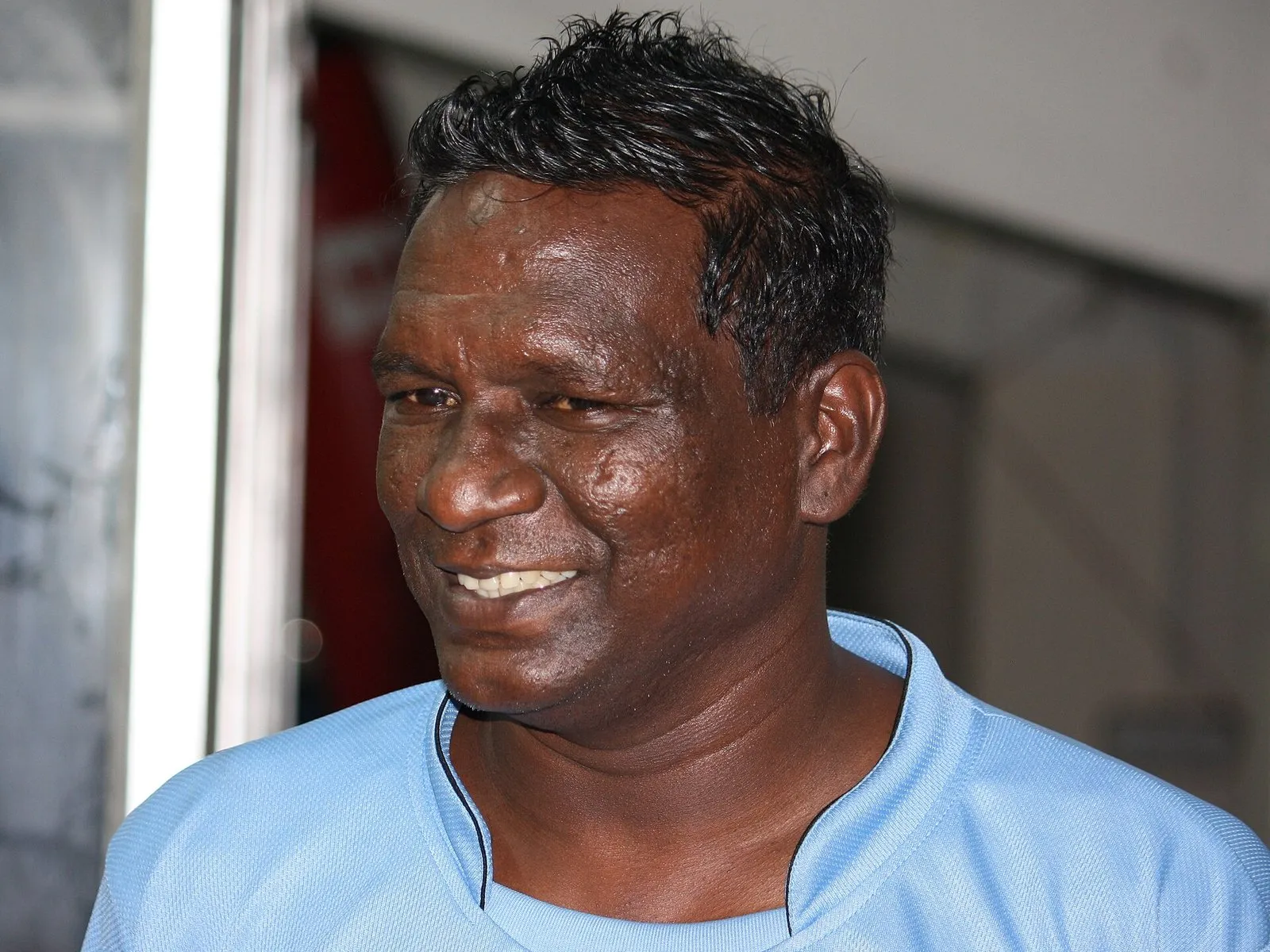 I.M. Vijayan at a football tournament in Thiruvananthapuram, 2012