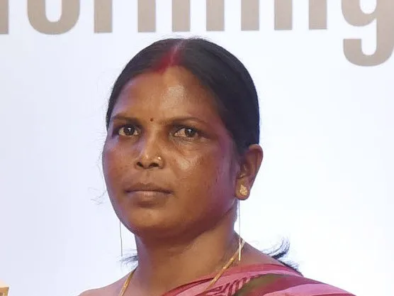 Jamuna Tudu at the Women Transforming India Awards in New Delhi, 2017