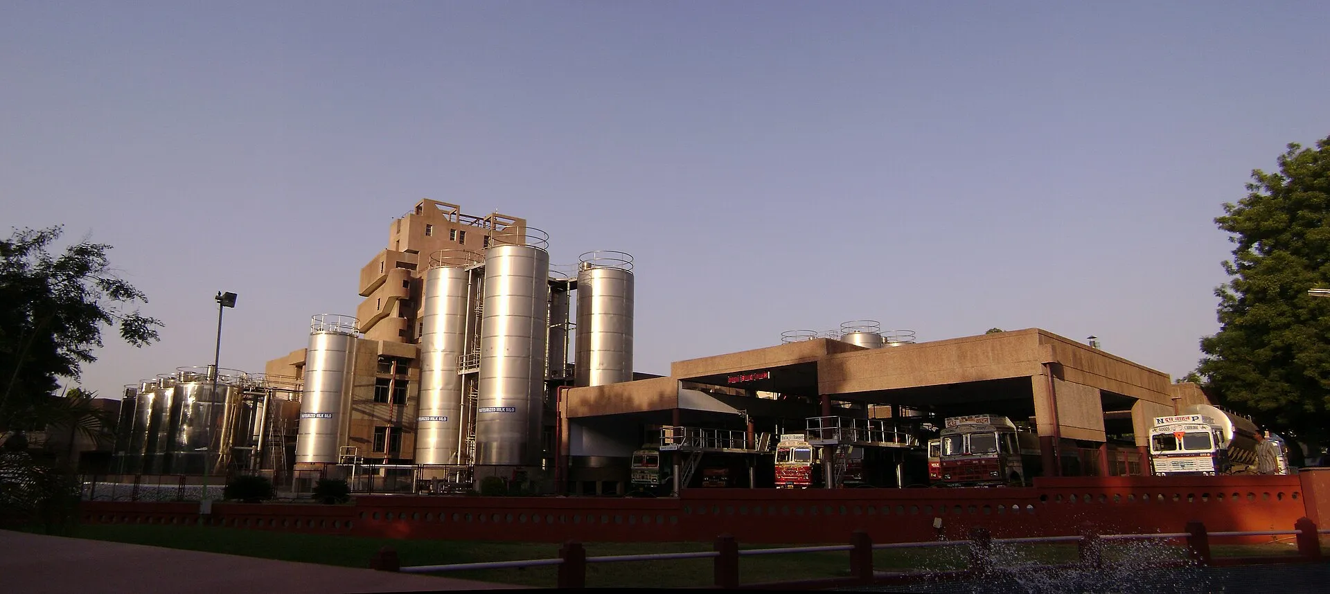 The Amul dairy plant at Anand, Gujarat