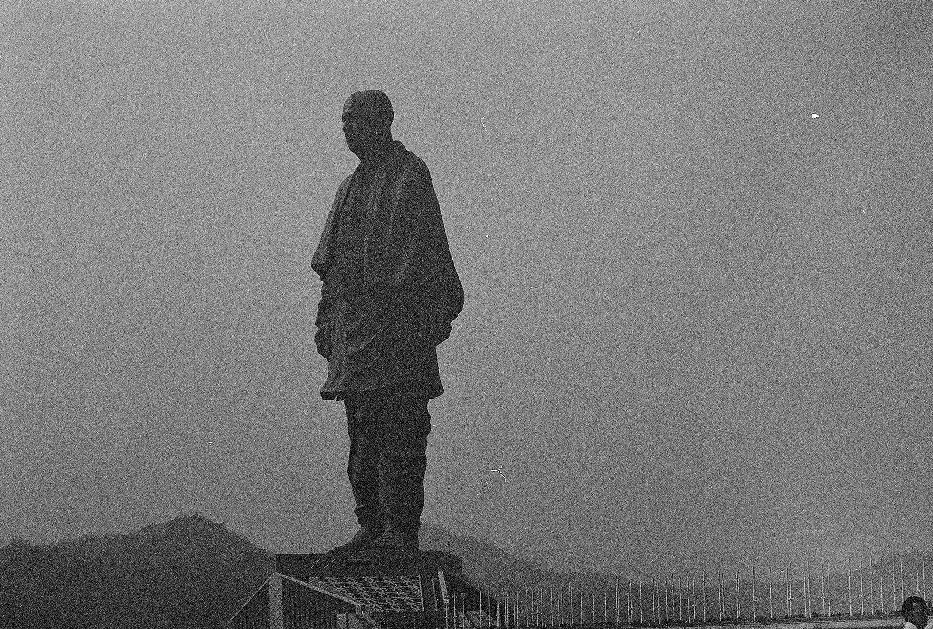 The Statue of Unity, a 182-metre statue of Sardar Vallabhbhai Patel