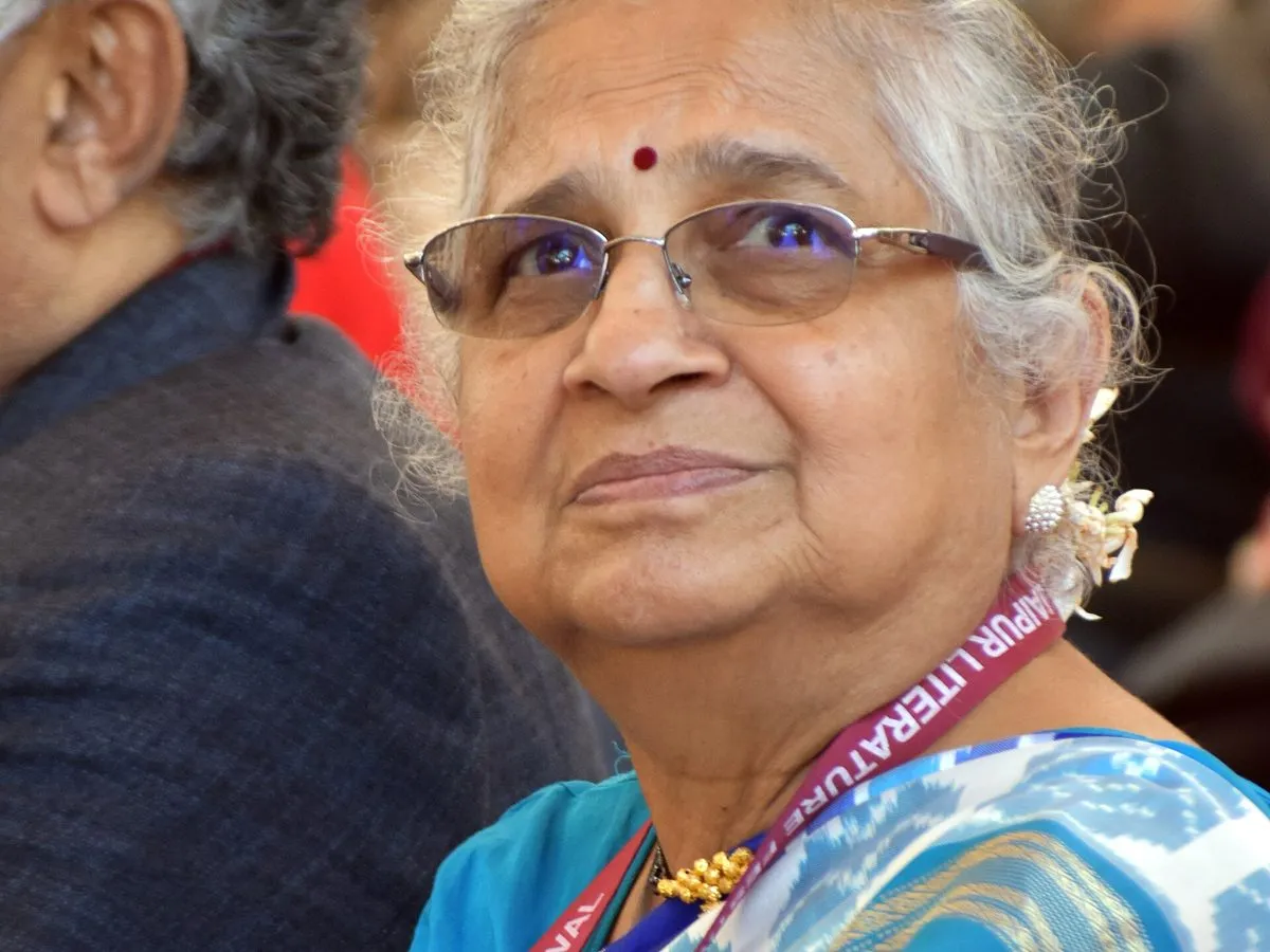 Sudha Murty at the Jaipur Literature Festival, 2026